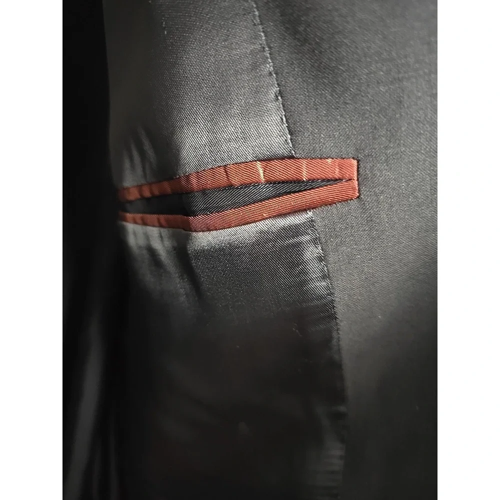 Neiman Marcus Men's‎ Napoli 999 Sport Coat/Jacket/100% Wool, Black 48R LS Italy